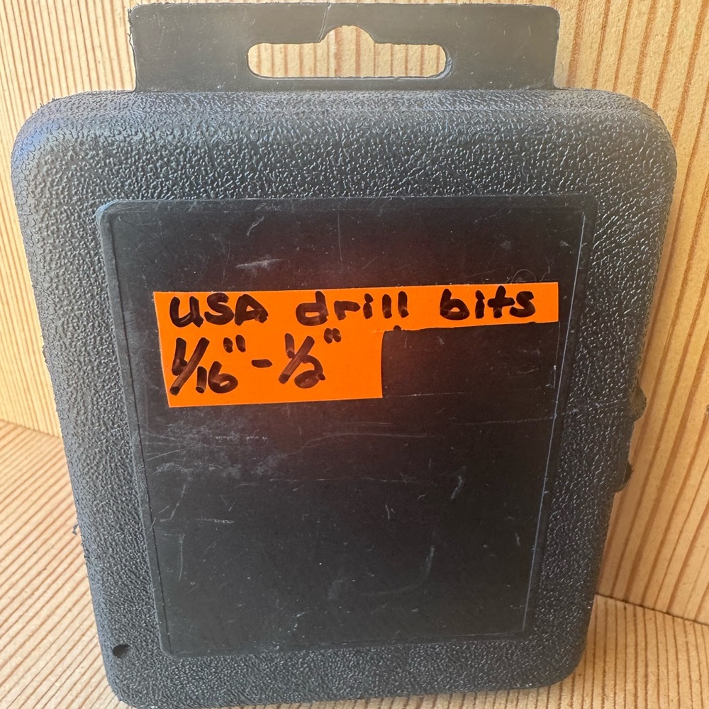 1/16”-1/2” Drill Bits & Case